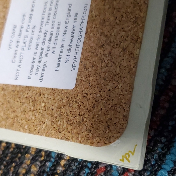 VPV Photography Beach Design Coaster Made in New England - Picture 4 of 4